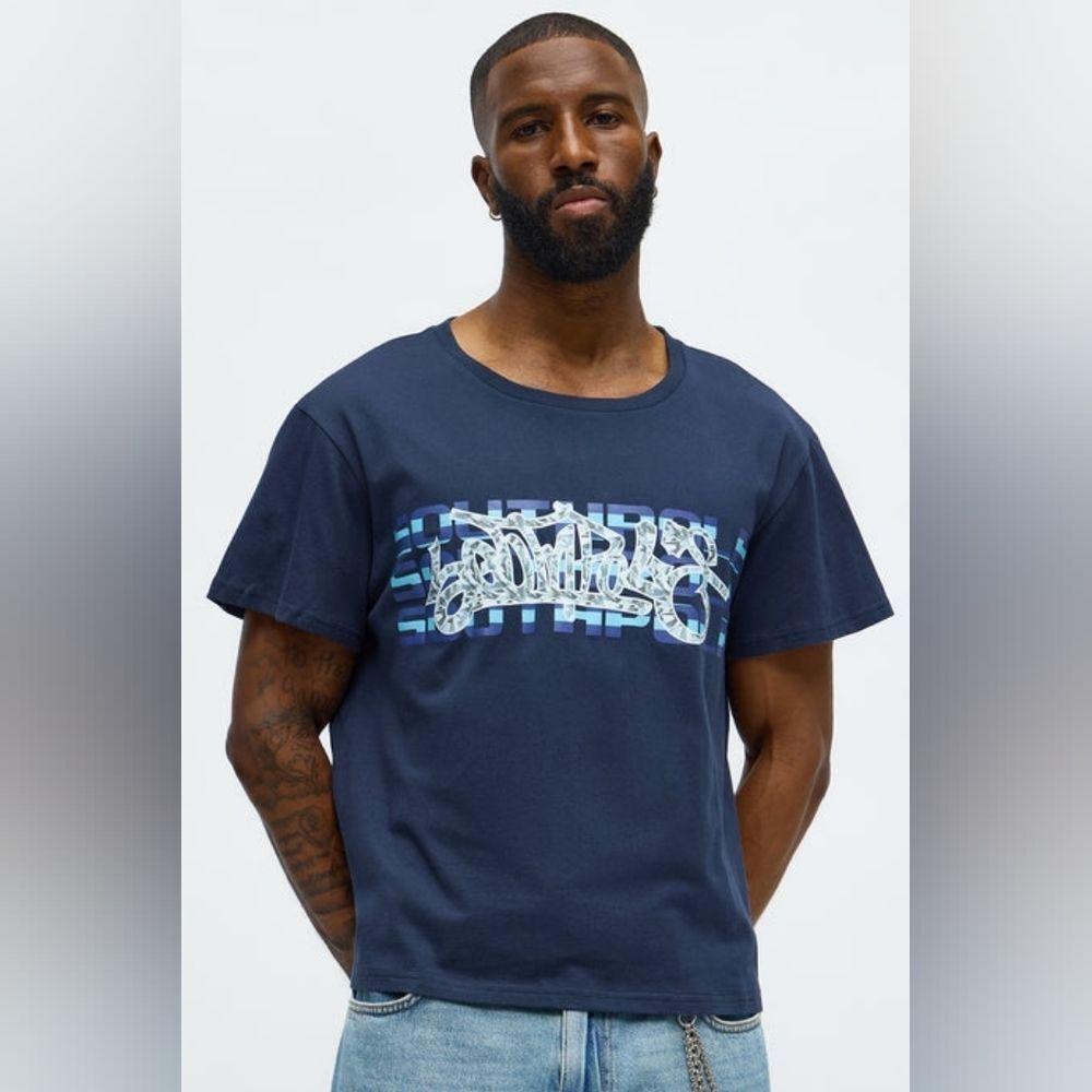 Southpole Signature Short Sleeve Tee - Navy